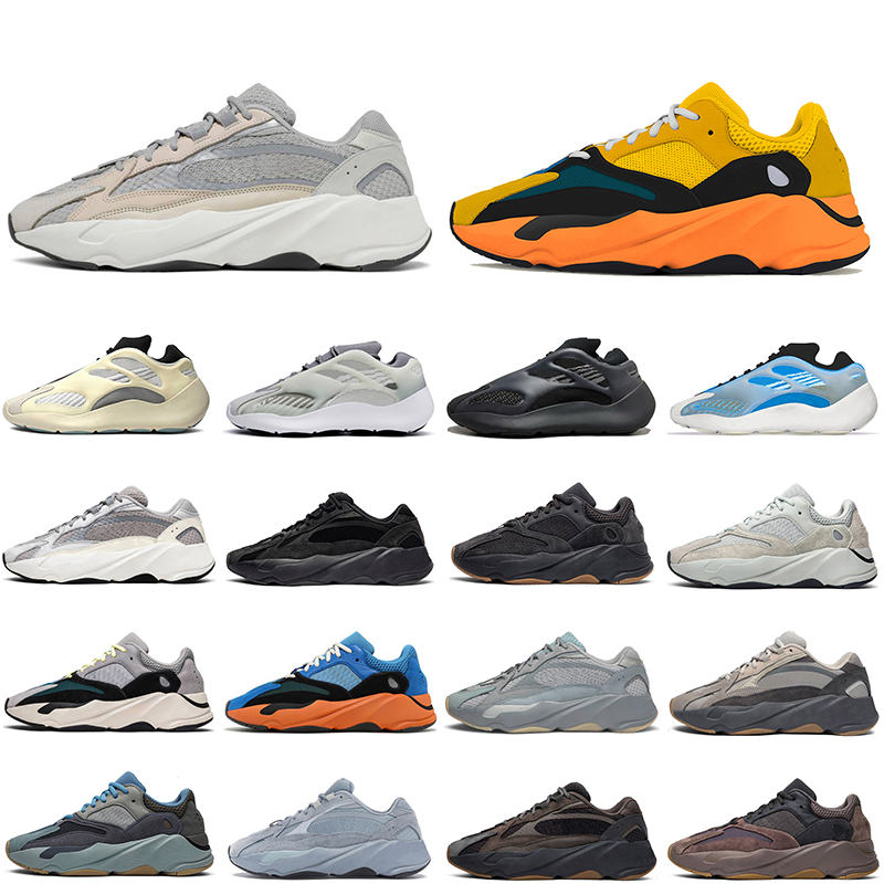 

Men Women running shoes Azael Cream 700 V3 Reflective Utility Black Safflower Runner Vanta mens trainers fashion sports sneakers, Color #1