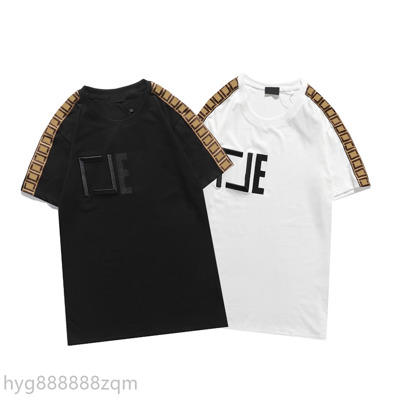 

2021ss Mens Stylist T Shirt Hip Hop Men High Quality Print Tees Women Summer Short Sleeve Tee 6 Styles zqm, White;black