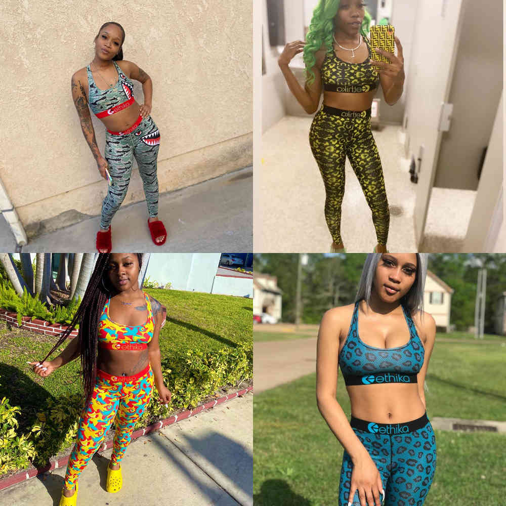 

Ethika Sexy Harajuku Hip Hop Colorful Print Push Up For Lady Girls Tankini Bikini Sexy Two Pieces 2020 Summer Beachwear 2PCS X0428, Gray