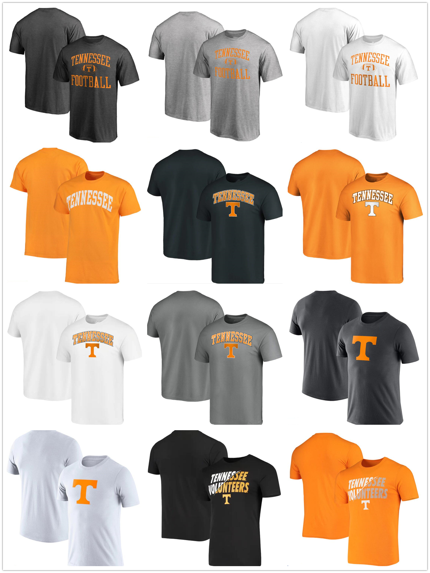 

Tennessee Volunteers T-shirt Cotton cloth Round collar,loose,breathable printing mnes, As pics