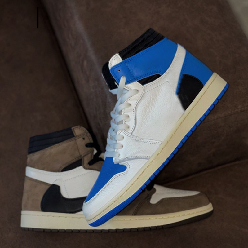 

Fragment 1 Low/high OG SP Designer basketball shoes Men Women footwear Military Blue TS Black Sail Shy Sports Sneaker Outdoor Trainers, Ts fragment low