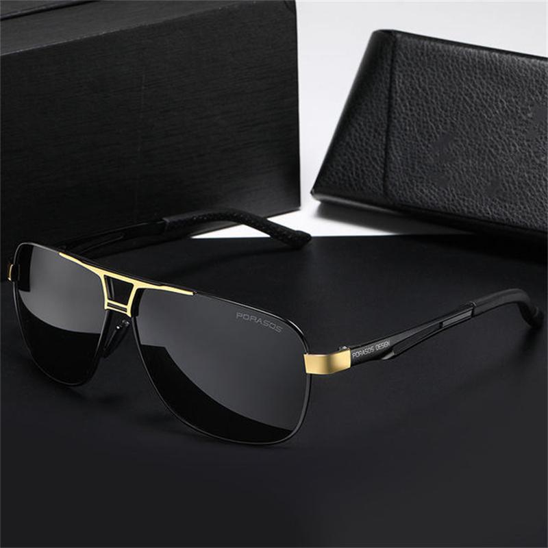 

Sunglasses 2021 Men Vintage Aluminum Polarized Classic Brand Sun Glasses Coating Lens Driving Eyewear For Men/Women