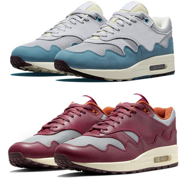 

Patta x 1 men women Running shoes fashion Metallic Silver Pure Platinum Aqua Noise Monarch Grey Black mens Outdoor Sports Sneakers US5.5-11, Color#5