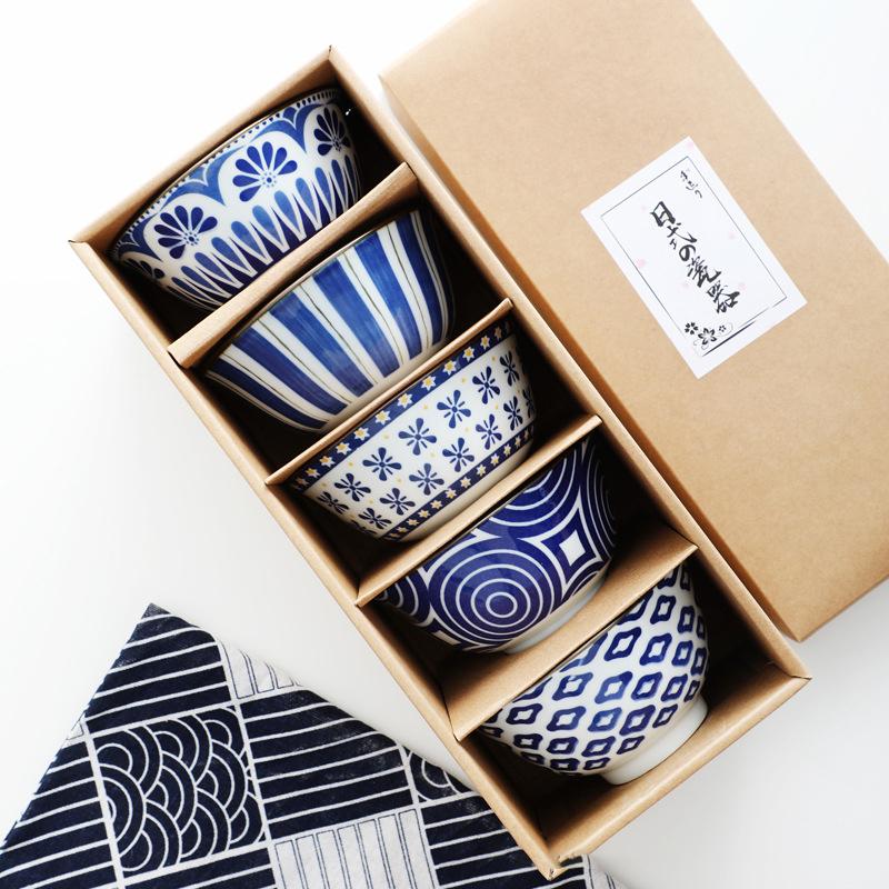 

Ceramic Dish Bowl Tableware Set Kitchen Soup Noodle Rice Ramen Sauce Serving Spoon And Cup Restaurant Gift Box Bowls