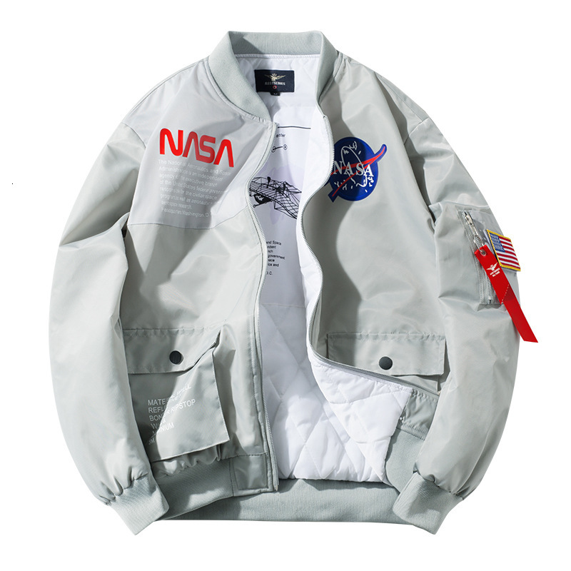 

Winter new men's cotton padded suit NASA co pilot stand collar jacket large size couple tooling, Black;brown