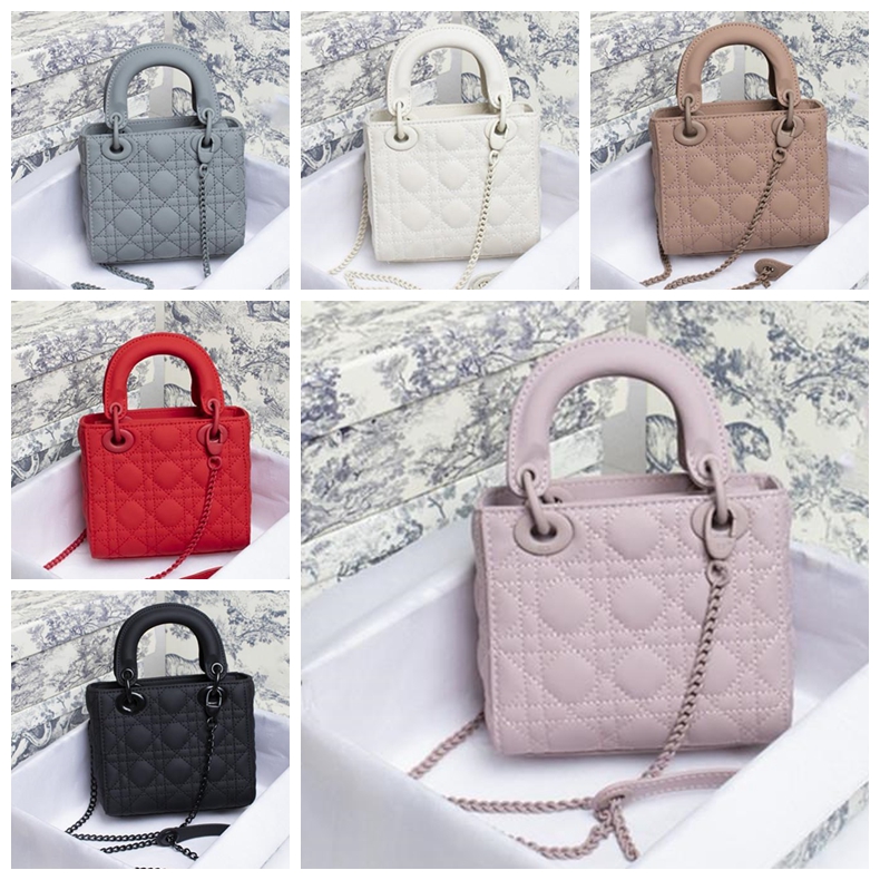 

classic must-have lady elegant bags fashionable shoulder diamond lattice handbags genuine leather women multicolor totes crossbody bag 2021#, Other [look pic]