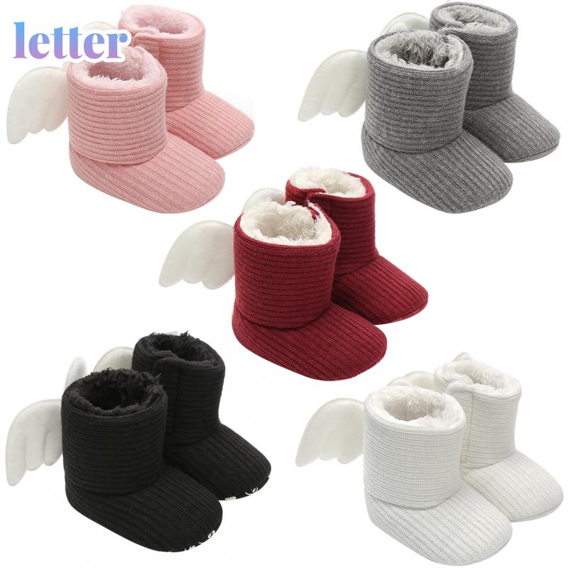 

First Walkers Baby Winter Booties For Kids Born Warm Gifts Cute Crib Shoes Little Lovely Snow Boots 0-18Months