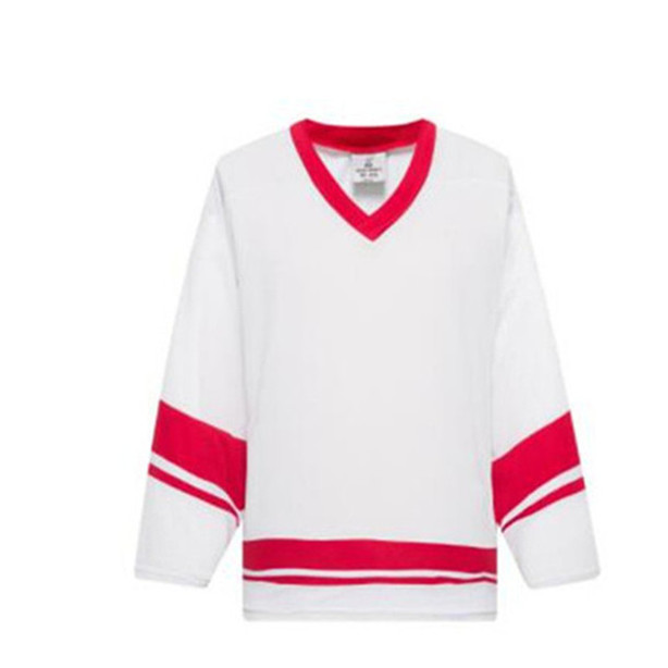 

Men blank ice hockey jerseys wholesale practice hockey shirts Good Quality 027177, As pic