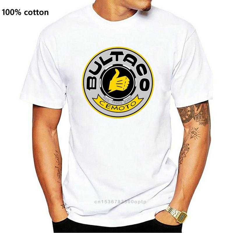 

Men' T-Shirts Casual Retro Bultaco Pursang T Shirt Men Logo T-shirt Homme Spainish Motorcycle Tee Super Motor Hombre, Gray x123786