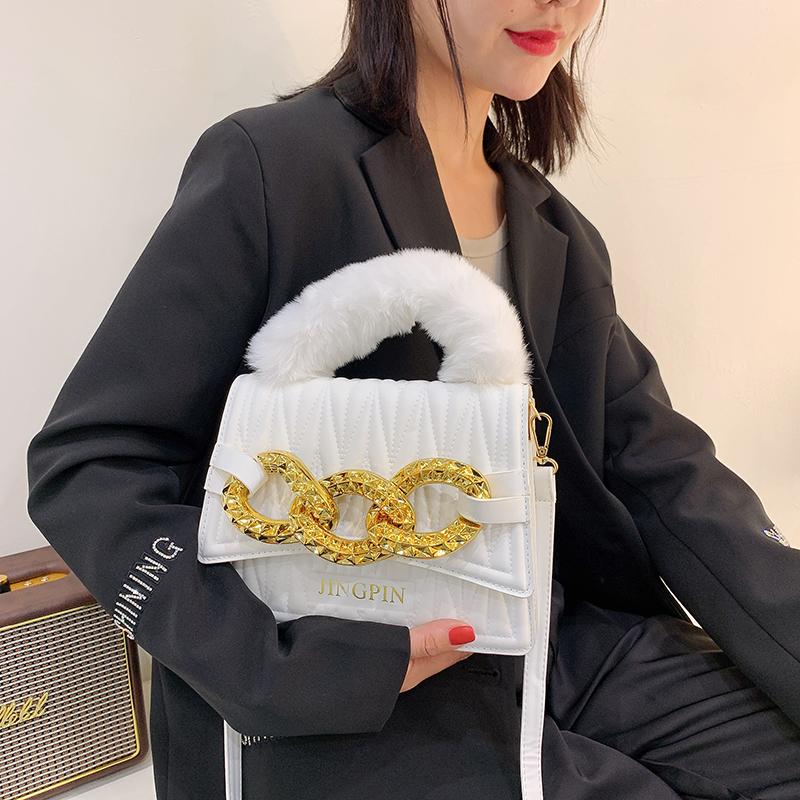 

Evening Bags Brand Plush Handle Hand Bag High Quality Leather Shoulder For Women Fashion Purses And Handbag Luxury Designer Crossbody