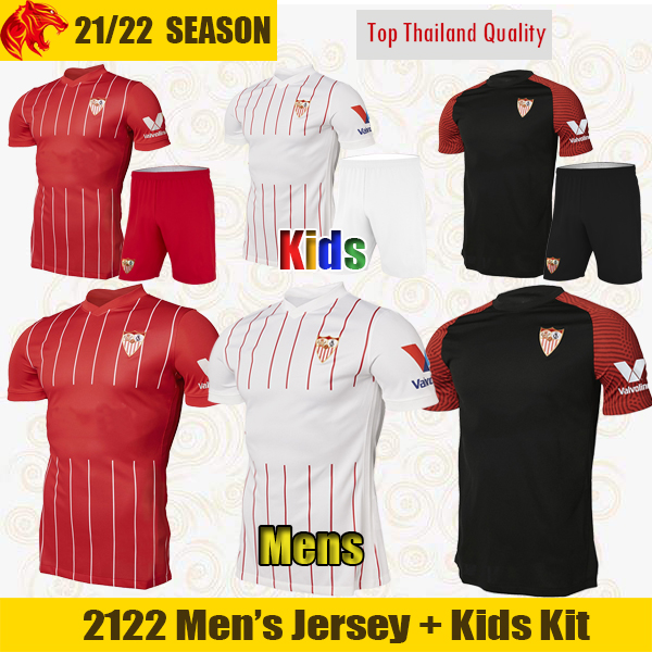 

21 22 Sevilla FC Soccer Jerseys SUSO Y.EN NESYRI 2021 2022 L.OCAMPOS RAKITIC DE JONG MUNIR Football Shirt OLIVER KOUNDE OSCAR Men jersey kids kit, Mesh-grey