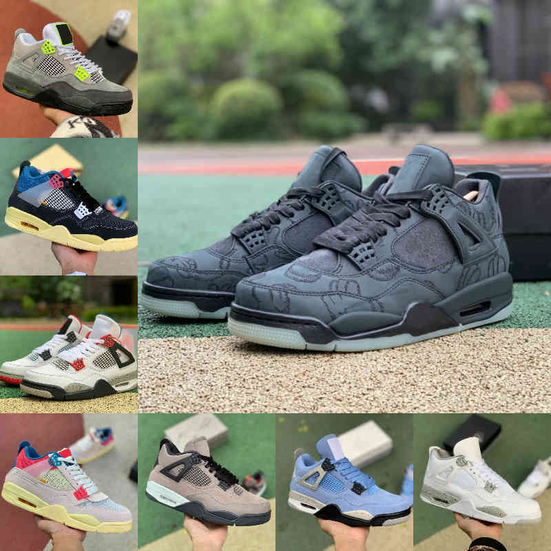 

High Quality 4 4s Basketball Shoes Men Women New Cream Sail The White Cement Oreo Bred Court Purple UNIVERSITY BLUE Black Cat COOL GREY Spor