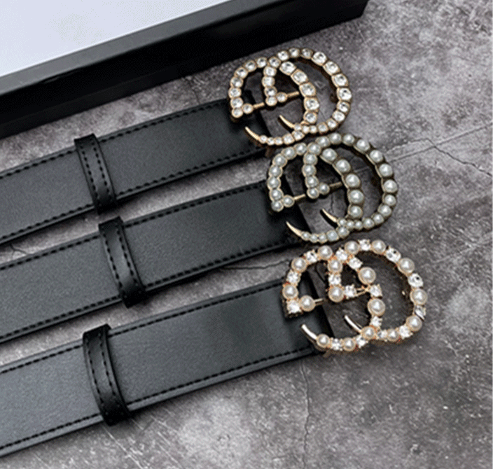 

Belts Men Women Belts of Mens and Women Belt with Fashion Big G Buckle Real Leather High Quality gg's, Black;brown
