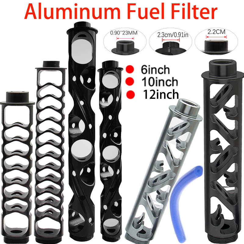 

Aluminum 12" 10" 6inch Extension Spiral 1/2x28 5/8x24 Car Fuel Filter Auto Solvent Trap for NAPA 4003 WIX 24003