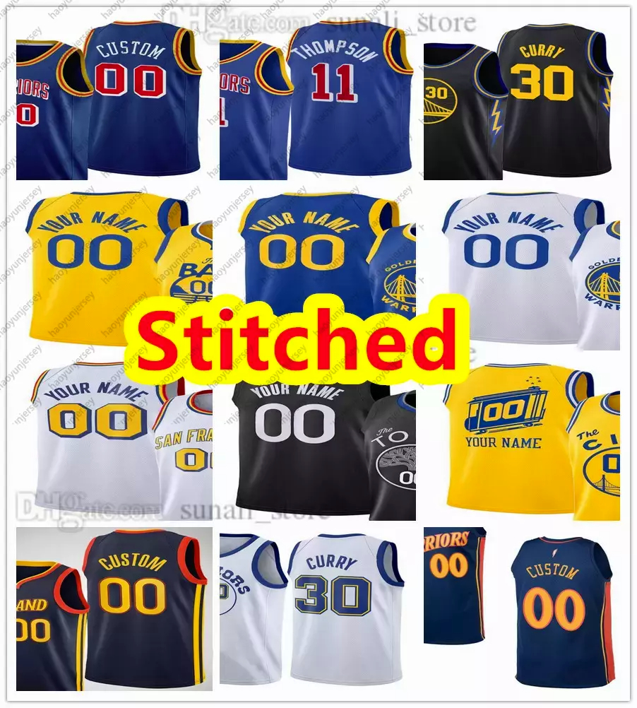 

Stitched 75th Basketball Stephen 30 Curry Jerseys Jonathan 00 Kuminga Moses 4 Moody Klay 11 Thompson 3 Poole Draymond 23 Green Andrew 22 Wiggins Andre 9 Iguodala b2, Blue