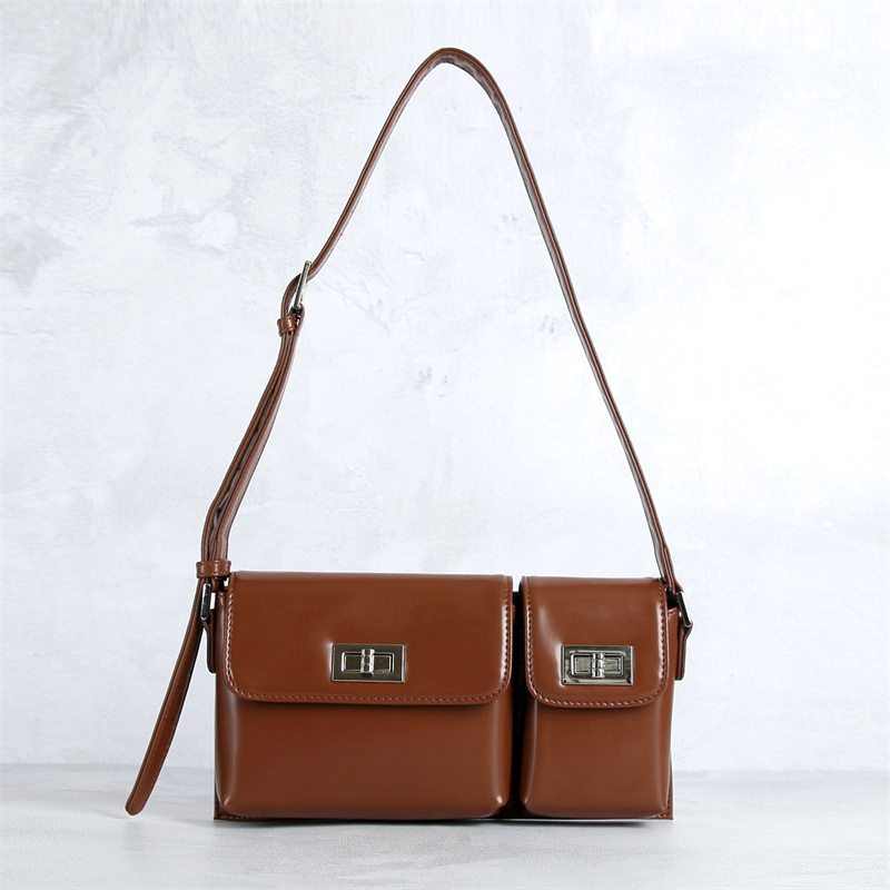 

Billy Shoulder Bag Glossed Cowhide Leather Black Cream Baguette Crossbody Bags Casual Handbag for Women Big Brand BF Designer Lady Purses A2, Extra fee for adding(not sale)