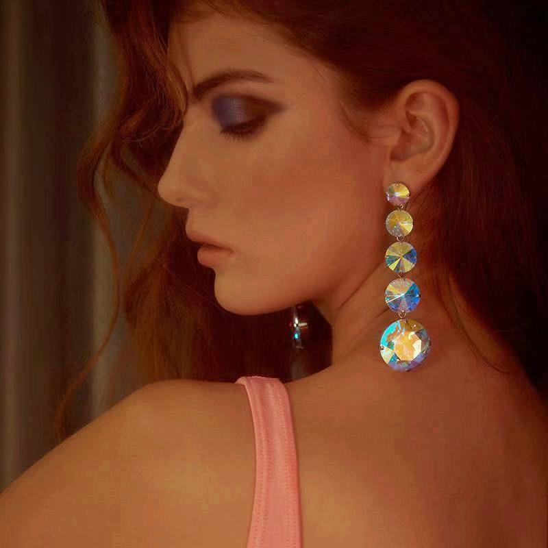 

Dangle & Chandelier 2Design Crystal Water Drop Earrings For Women Fashion Jewelry Party Show Ladys' Statement
