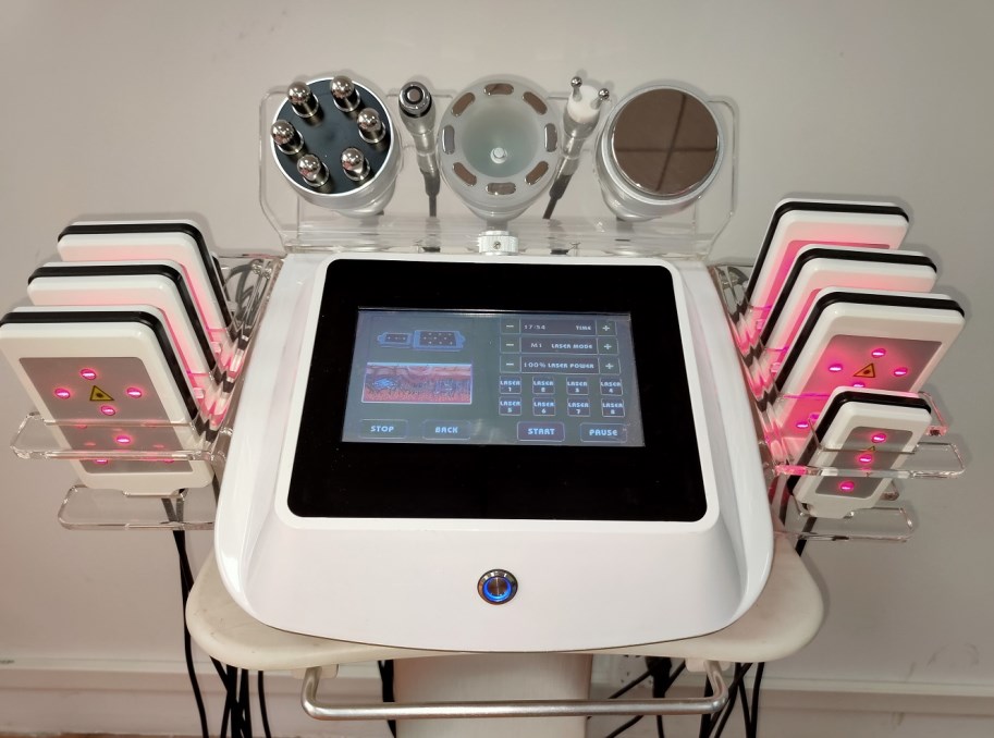 

spa 6 in 1 lipolaser ultrasonic cavitation slimming machine 40k cavitation rf