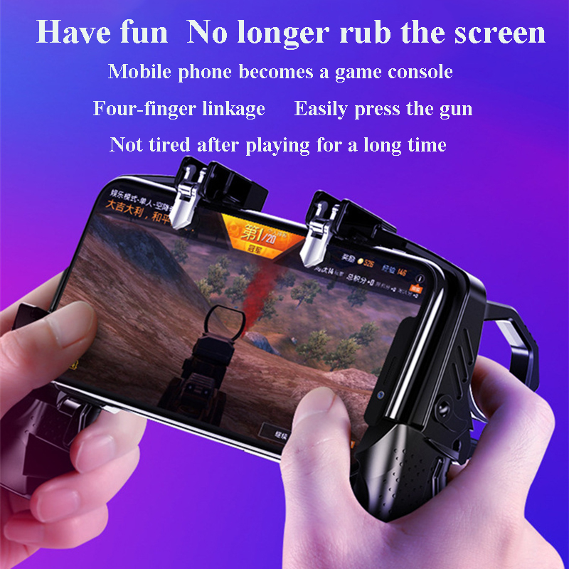 

Top quality Metal Pubg Controller Joystick For Pubg Mobile Trigger Gamepad For iPhone Android Phone Shooting Game