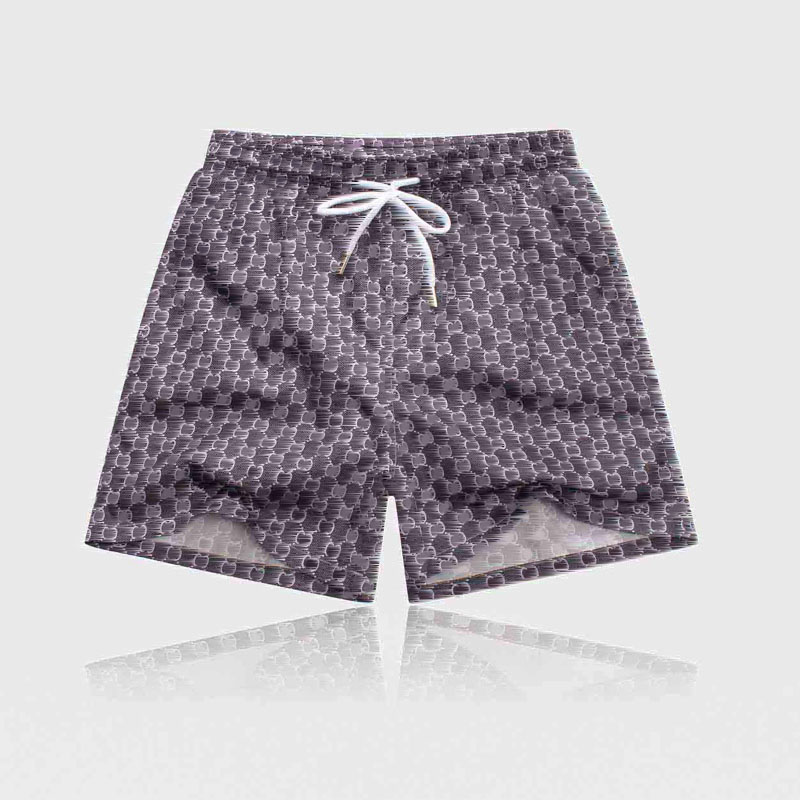 

Summer Man Shorts with Geometric Letter Fashion Casual Elastic Waist Short Pants for Mens Sports Cothings Optional M-3XL, White;black