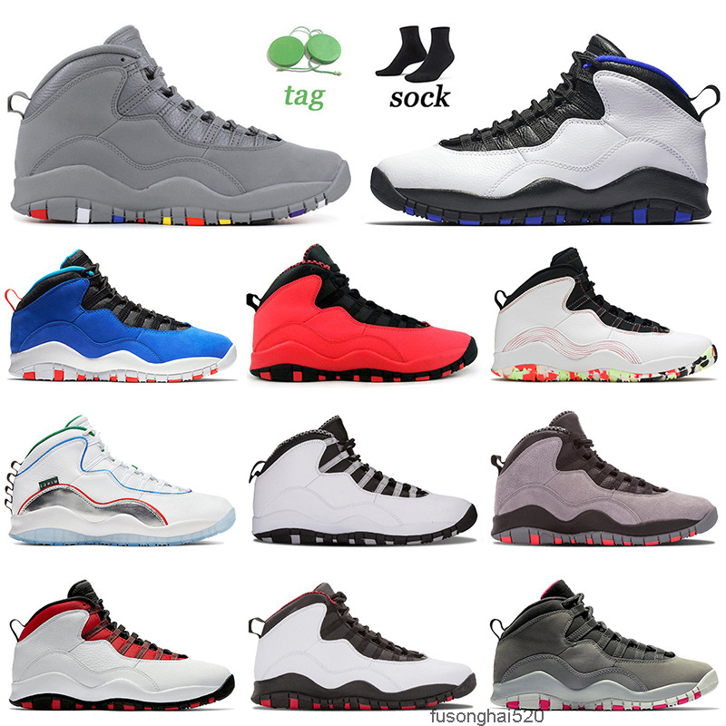 

2022 New Jumpman 10 10s X Basketball Shoes For Mens Women Cool Grey Orlando Tinker GS Fusion Red Ember Glow Wings Westbrook Chicago Outdoor JORDÁN, C1 ember glow 40-47