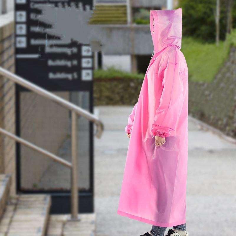

Women's Trench Coats Raincoat Women Men Impermeable Thickened Waterproof Tourism Outdoor Hiking Rain Poncho Hooded Coat, Tan;black