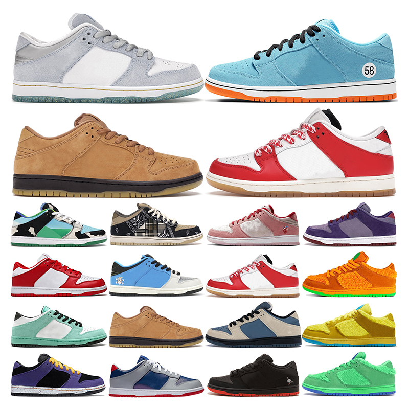 

2021 running shoes men women low Gulf Sean Cliver Wheat Mocha Chile Red Bears green yellow orange sport sneaker trainer outdoor fashion