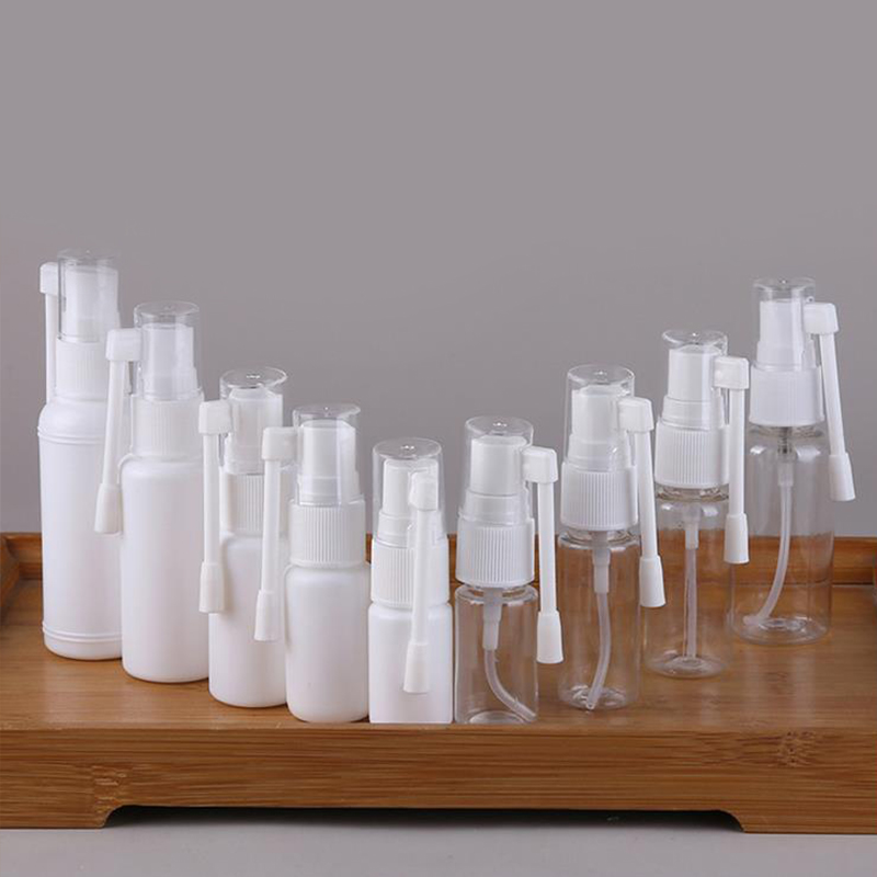 

10 ml 20ml 50ml throat spray nasal oral nose wash spray cleaner pe plastic long nose tip cap bottle 30 ml