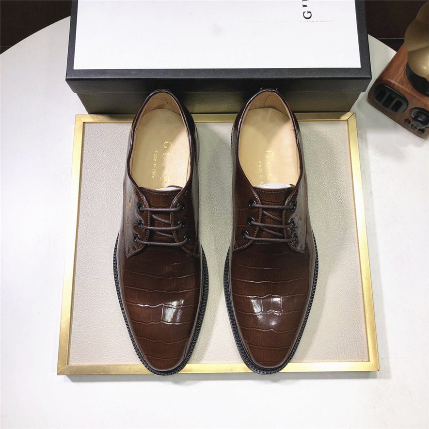 

Autumn Men Shoe Leather Men Dress Shoes Luxury Designer Men's Business Oxfords Classic Gentleman Shoes 2021, #15