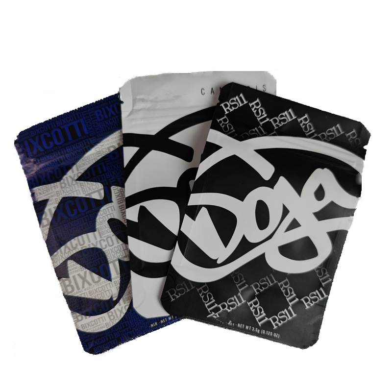 

EMPTY 2021 doja NET WT 3.5g packaging bags Exclusive flower dojagang medicated resealable edible candy gummy mylar plastic pack edibles gummies package