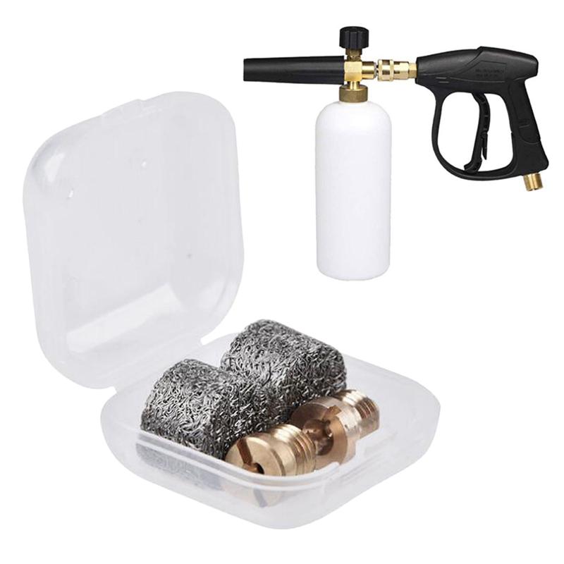 

Watering Equipments 2pcs Foam Orifice Nozzle Tips,Foam Maker,1.0/1.2mm Thread And Mesh Filter For Snow Lance,3000 PSI