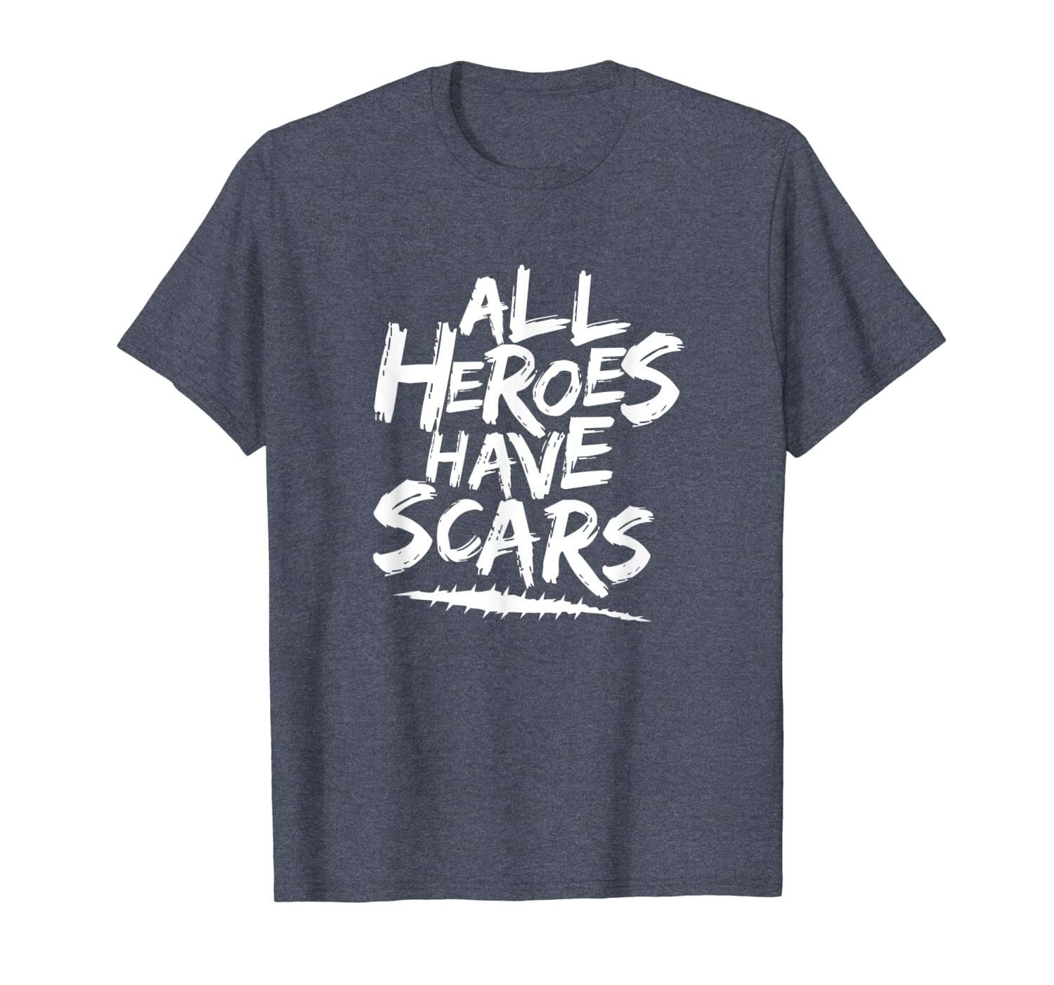 

brain surgery shirt all heroes have scars recovery gift, White;black