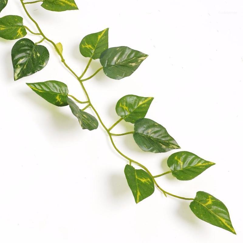 

Decorative Flowers & Wreaths 2m Artificial Ivy Leaf Garland Plant Vine Fake Foliage Plastic Rattan Evergreen Home Wedding Casamento Decorati, As pic