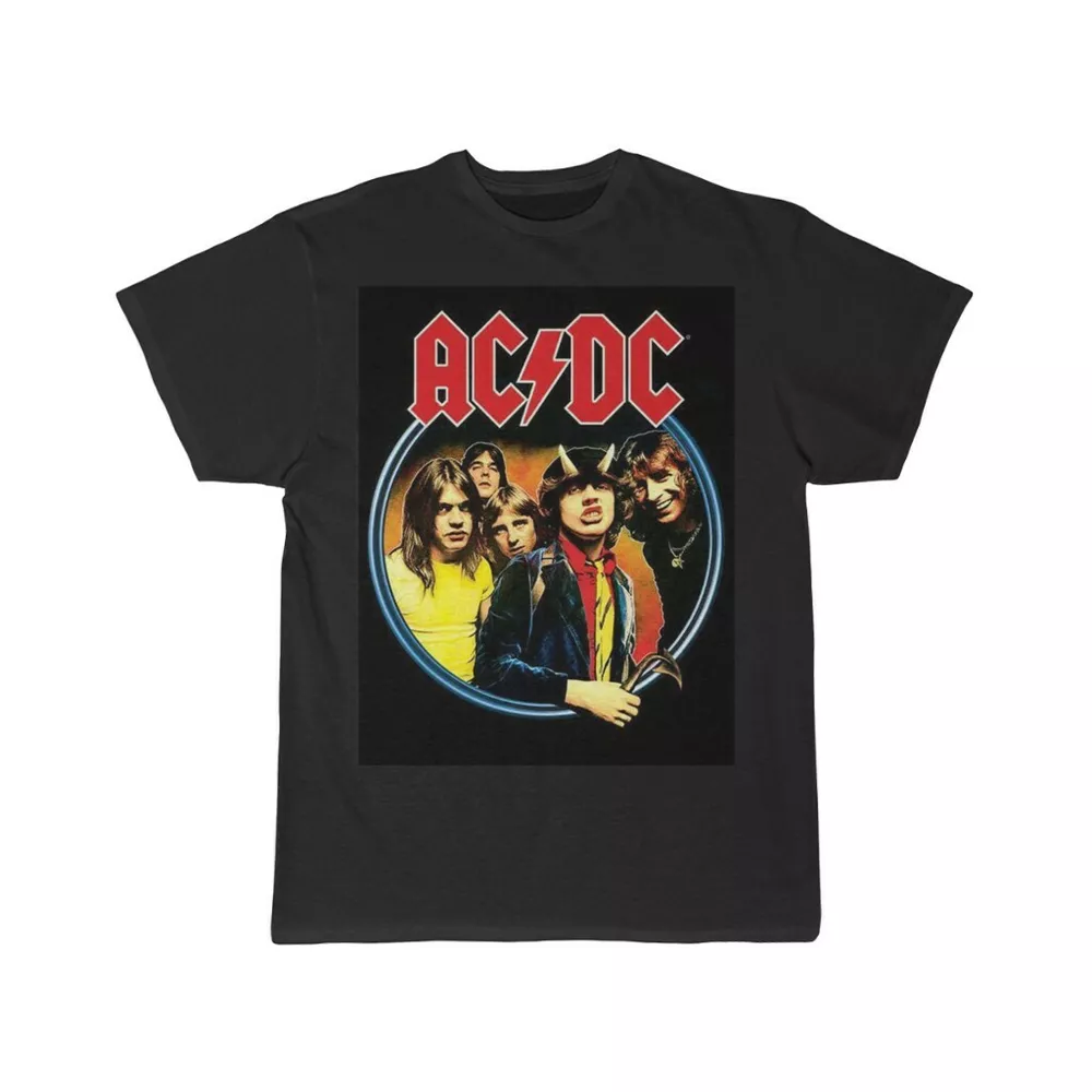 

AC DC Highway to Hell Short Sleeve Tee, White;black