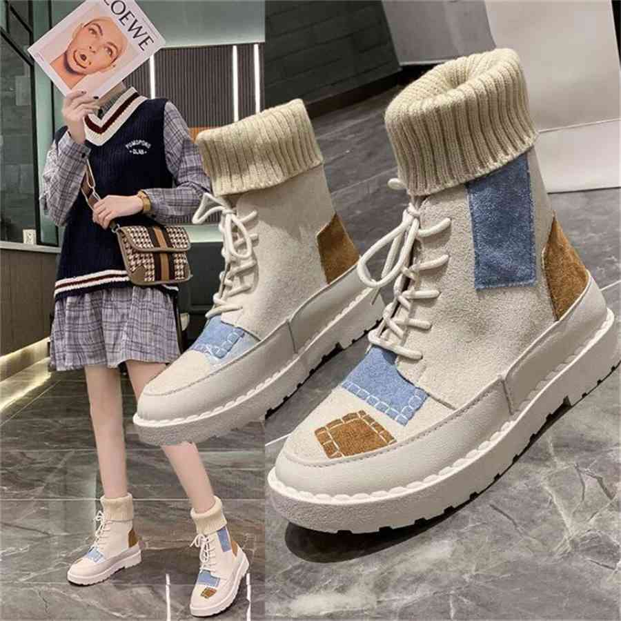 

Spring Autumn winter Women Boots Ladies Female Brand Fashion Casual Designer Luxury Ankle Boots Shoes Woman boots for women, Beige