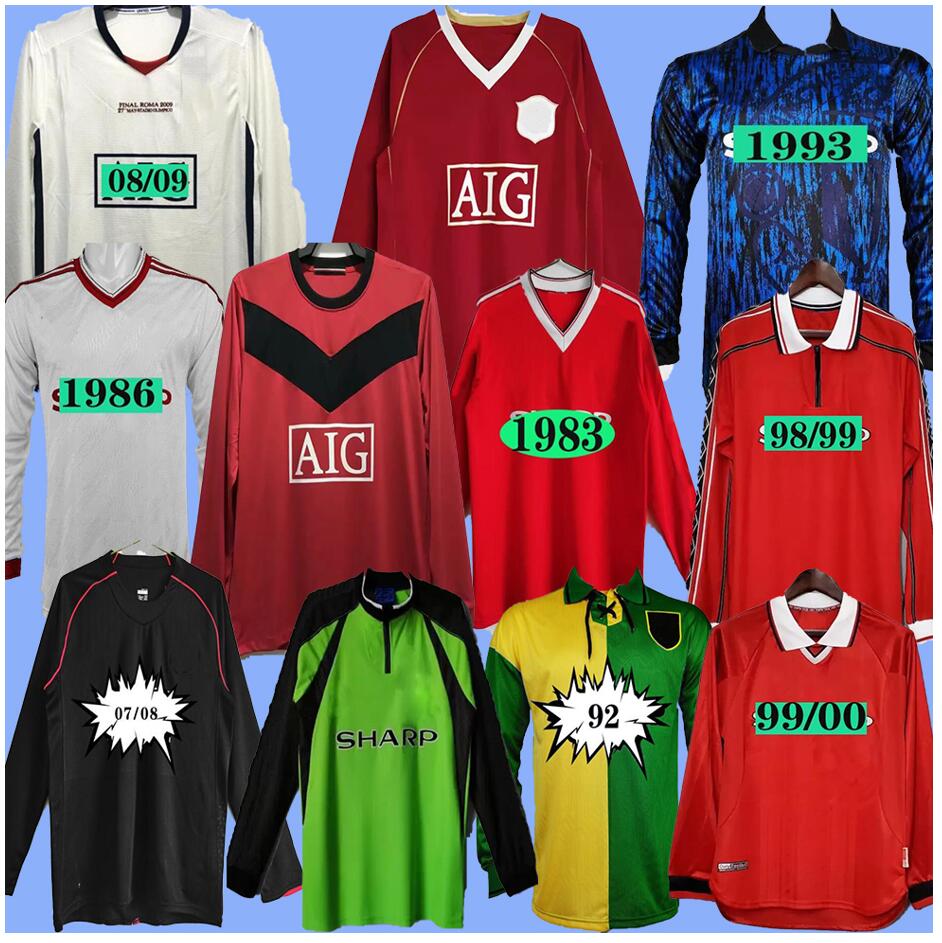 

Retro United 2002 Soccer Jersey home and away Long sleeve Man Football Giggs Scholes Beckham Ronaldo Cantona Solskjaer Manchester 07 08 93 94 96 97 98 99 86 88 90 91, Customize