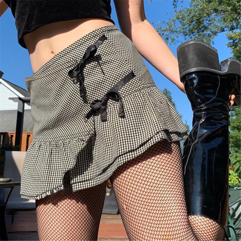 

Sexy Women Fashion High Waist Frills Skirt For Broken Flower Half-length Printed Beach A-Shape Short Yoga Outfit, As pic