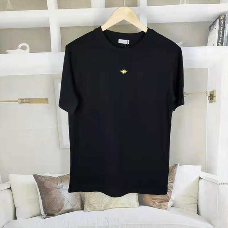 

short Summer fashion brand bendio bee T-shirt embroidery sleeve CD home star Unisex cotton half sleeve, White;black