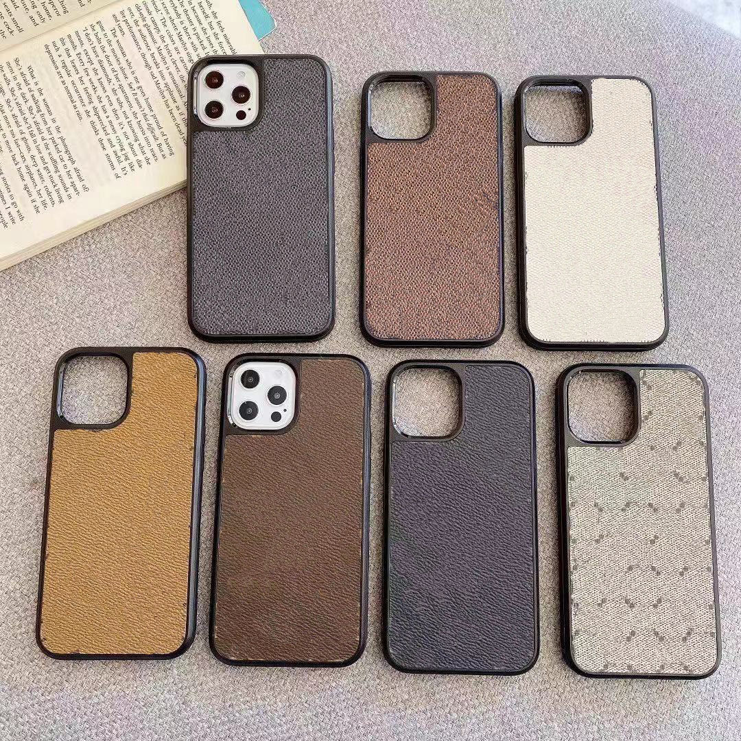 

designer phone cases for iphone 12ProMax 12MINI 11 XR XS Max 7/8plus full cover forsamsung S2 s10 plus NOTE 8 9 10 13promax 13pro 13, Brown big flower