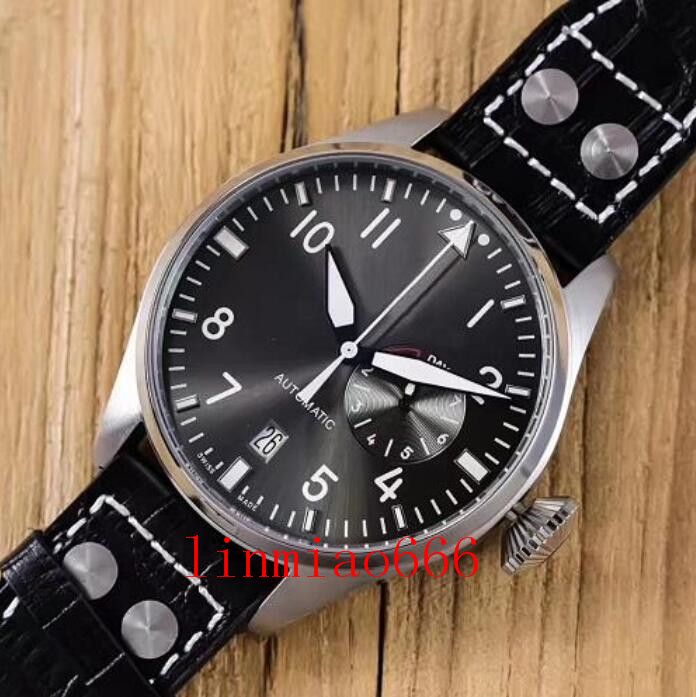 

Top Quality Luxury IW500901 Wristwatch Big Pilot Midnight Blue/Black Dial Automatic 46MM Men Mens Watch Watches, Waterproof 50m