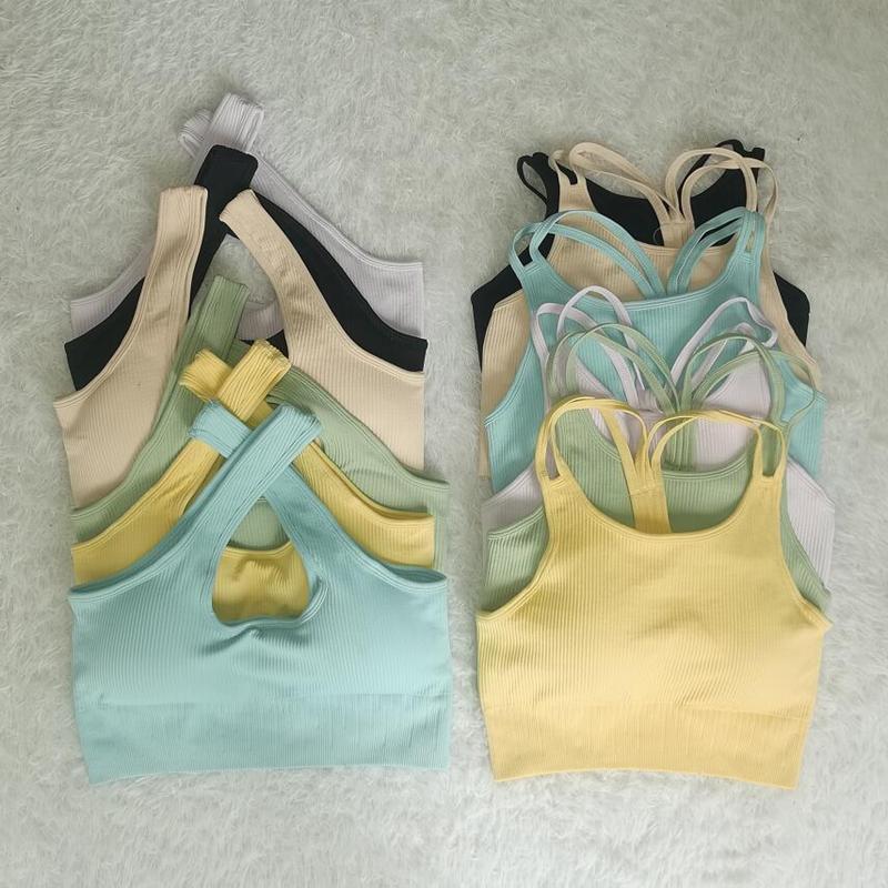 

Yoga Outfit 2 Models Women Seamless Fitness Sport Bra Running Workout Female Sports GYM Clothing Top Sportswear