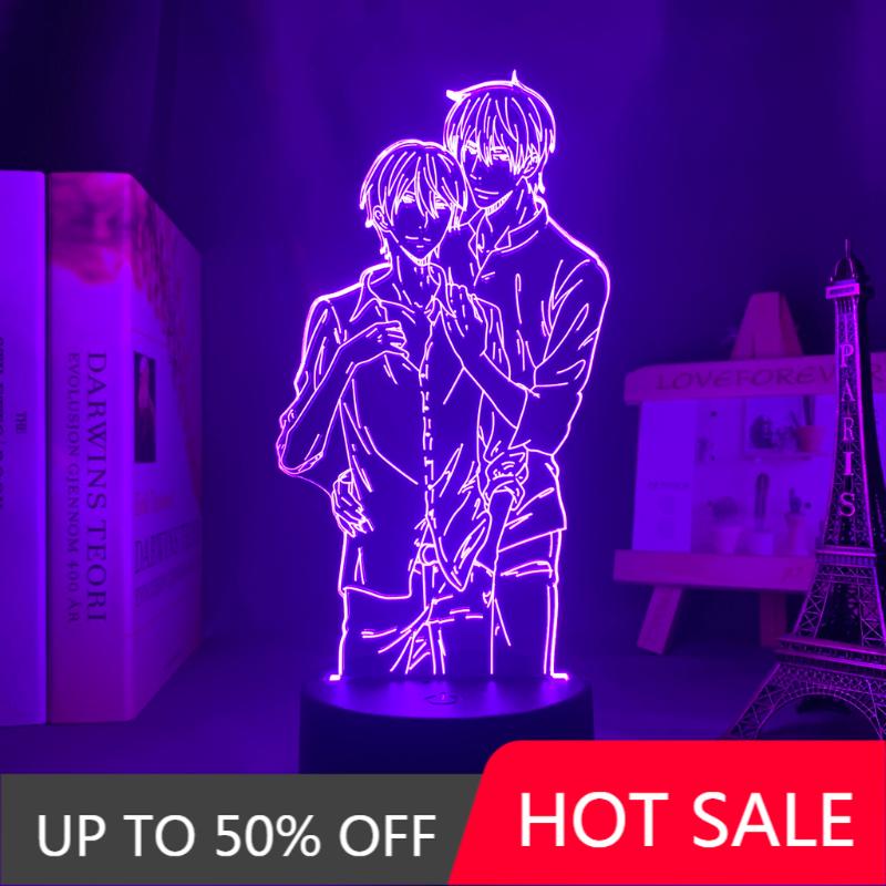 

Night Lights Anime Led Light BL For Bedroom Decor Manga Birthday Gift Room 3d Lamp Dakaretai Otoko 1-i Ni Odosarete Imasu