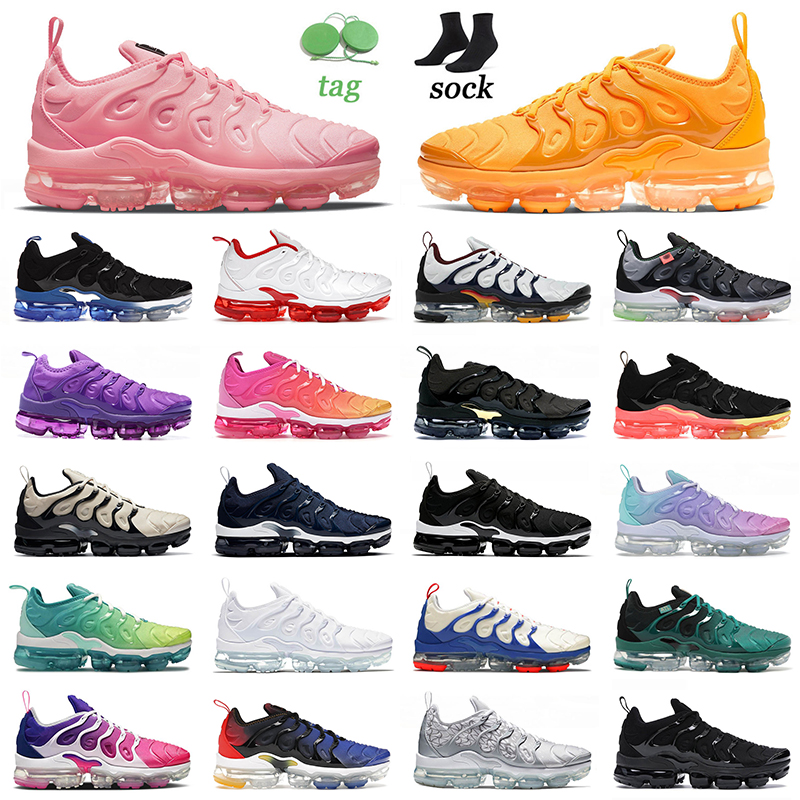 

Newest Arrival Vapourmax Tn Plus Running Shoes Mens Womens Bubblegum University Gold Cherry Black Royal Triple White Fresh Cool Grey Lemon Lime Off Sneakers 36-48 EUR, D1 36-40 pastel.jpg