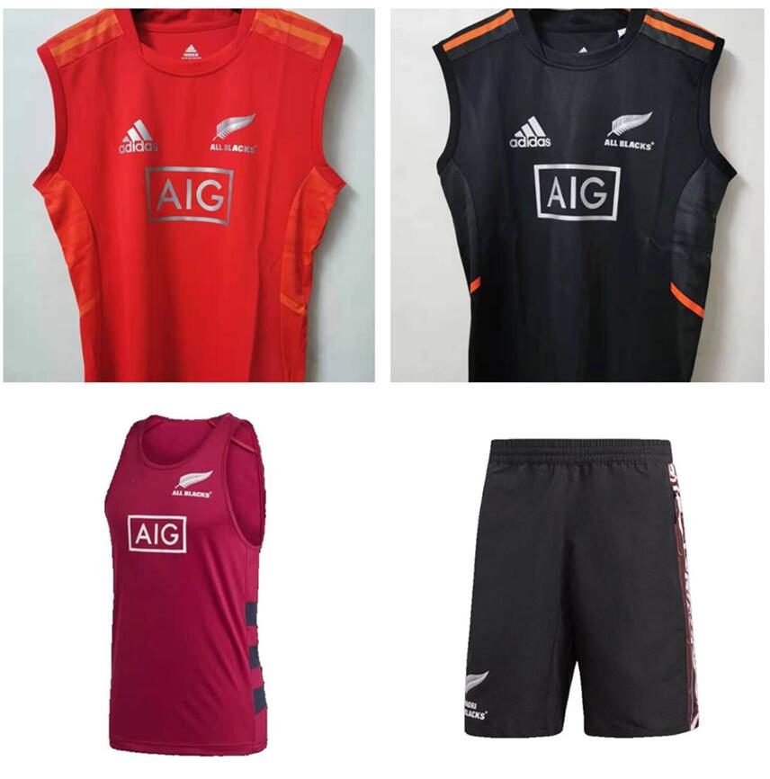 

2021 All Black Rugby Jerseys 19 20 World Cup Home Away And training suit POLO Red Black Vest shirts S-3XL, Black;yellow