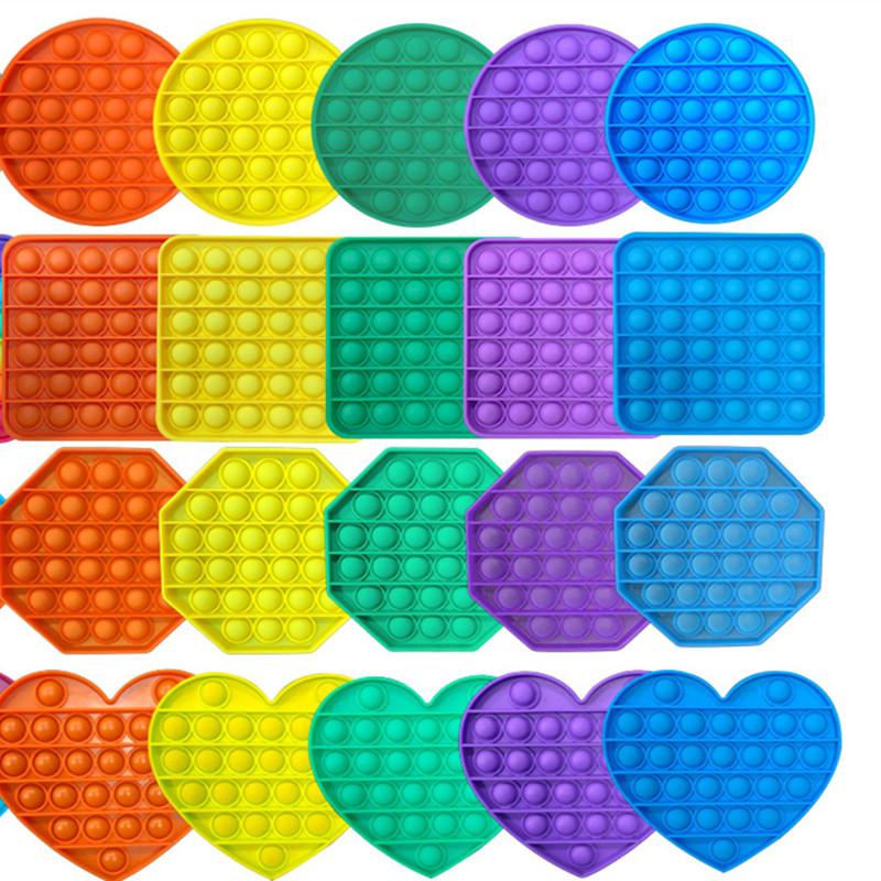 

US STOCK Party Favor Push Bubble Fidget Sensory Decompression Toy Autism Special Needs Stress Reliever Toys Adult Kids Funny Antistress