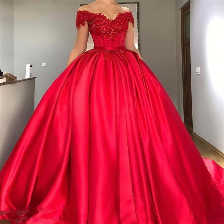 Red Corset Lace Up Prom Dress Australia 