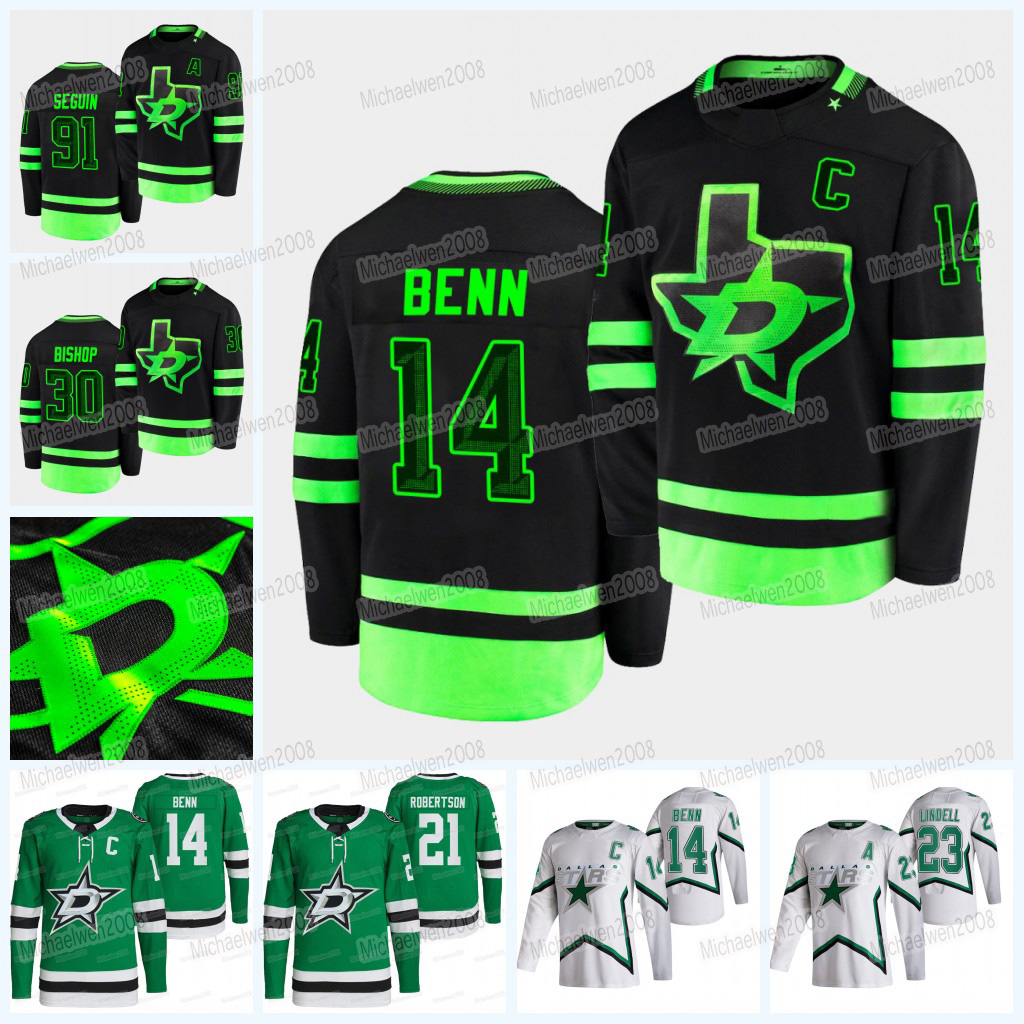 

Dallas Jamie Benn 2022 Stars Jersey Ryan Suter Jason Robertson Roope Hintz Joe Pavelski Tyler Seguin Miro Heiskanen Radulov Kiviranta Khudobin, Men