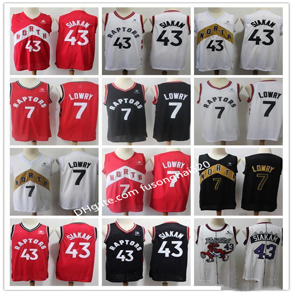

In stock 2021 Mens Toronto Raptors Throwback Jerseys Pascal 43 Siakam Kyle 7 Lowry Basketball Shorts Basketball Jersey Purple Black Red