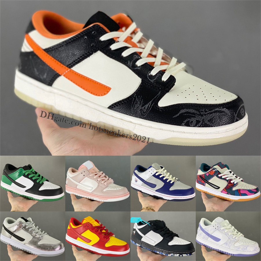 

PRO Parra Abstract Art Low Basketball Shoes Fashion Classic Green Orange Pearl 80 S Bus Midas Gold Design Skateboard Mens Sports Sneakers, Color 03