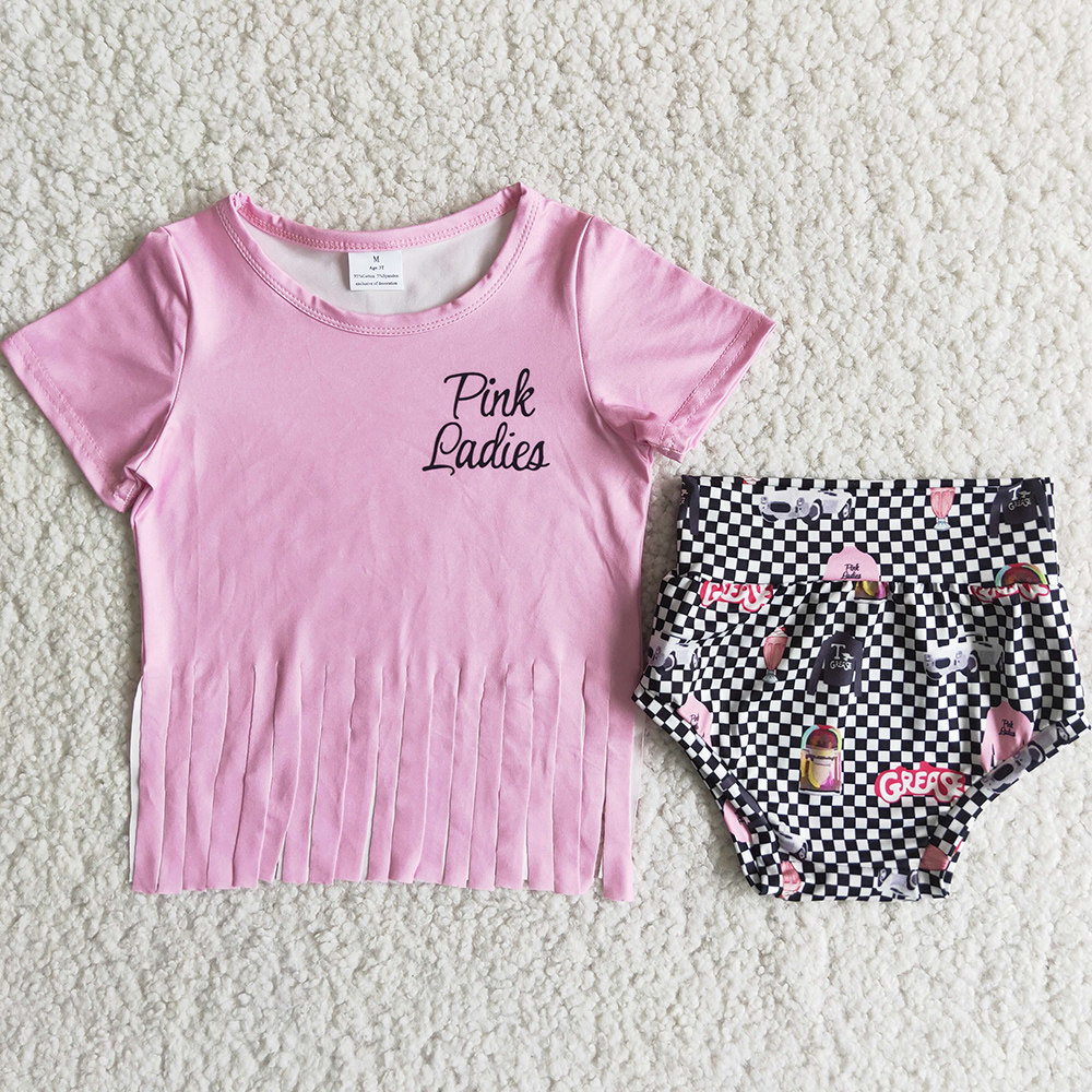 

RTS Kids Designer Clothes Girl Sets Boutique Infant Baby Girls Clothing Bummie Set Summer Fashion Toddler Outfits Milk Silk Wholesale Kid Outfit High Quality, Multi